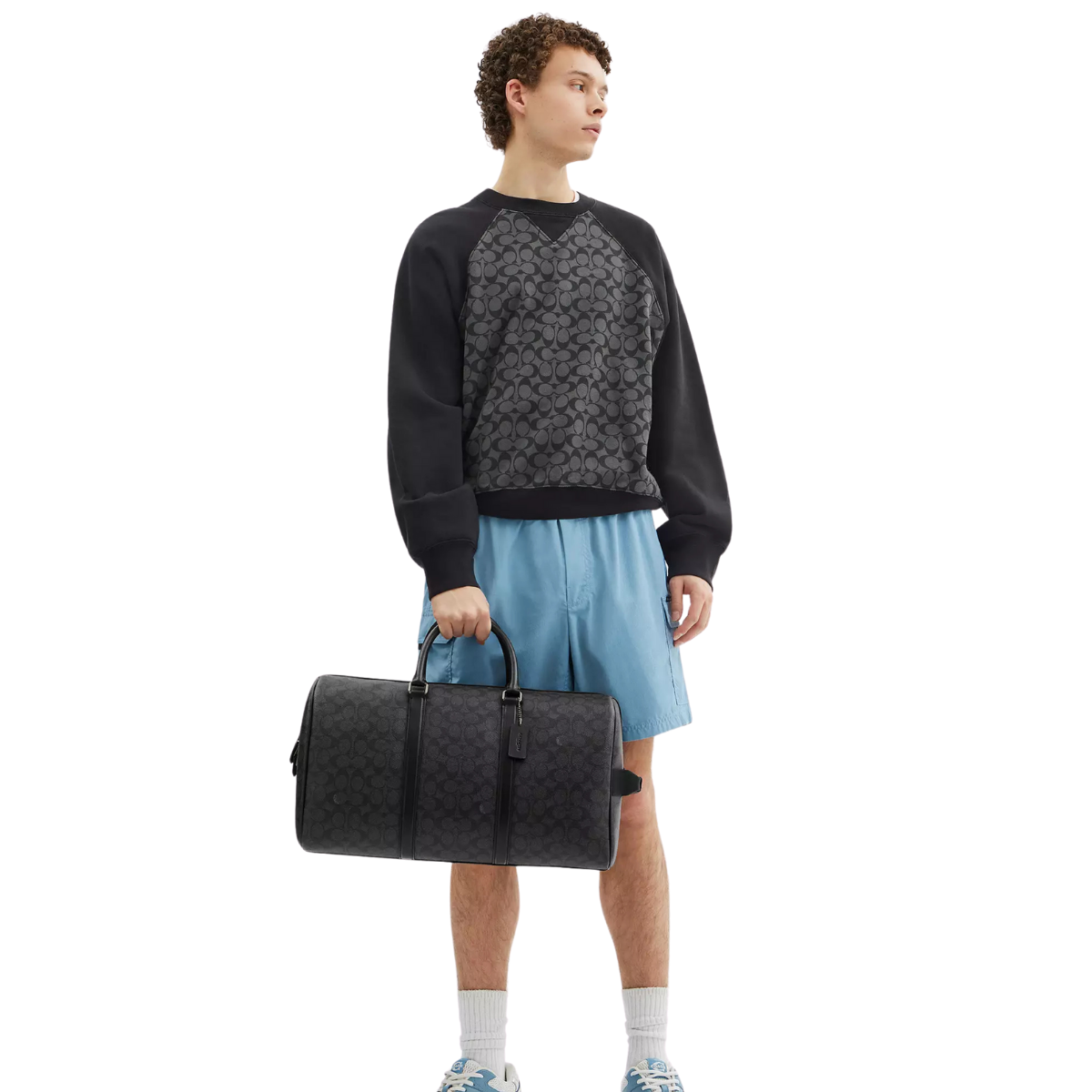 Coach Venturer Bag In Signature Canvas Gunmetal Charcoal Black