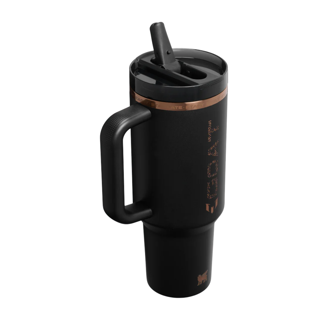 Stanley - The Messi x Stanley Quencher ProTour Flip Straw Tumbler | 40 OZ - Messi GOAT Black