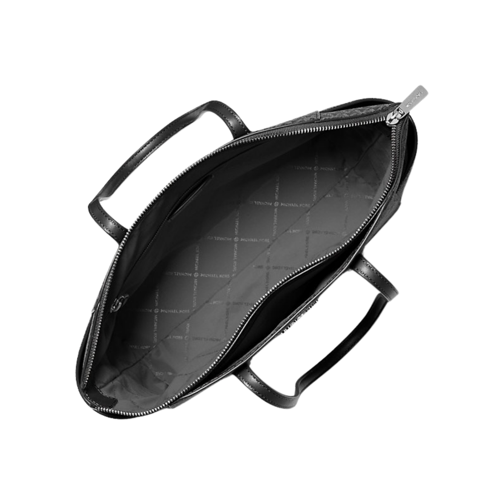 Michael Kors Marilyn Medium Signature Logo Tote Bag Black