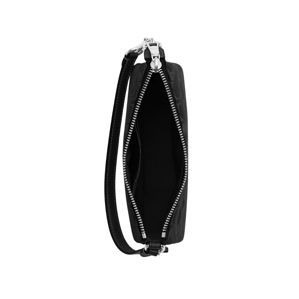 Coach Nolita 19 In Signature Denim Silver Black