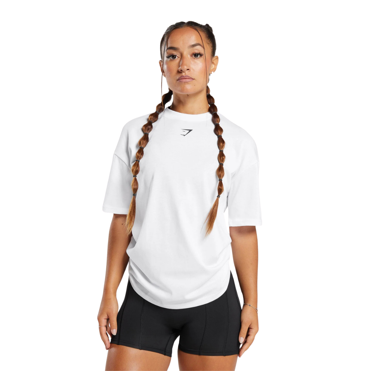 Women's Gymshark Power Oversized T-Shirt White