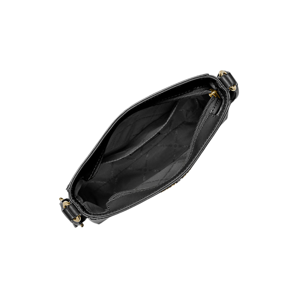 Michael Kors Jet Set Travel Small Messenger Bag Black Black