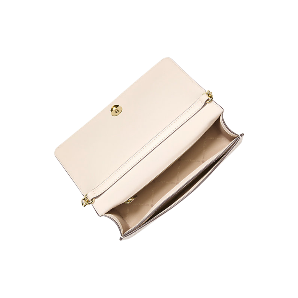 Michael Kors Jet Set Medium Signature Logo Crossbody Bag Lt Crm Multi