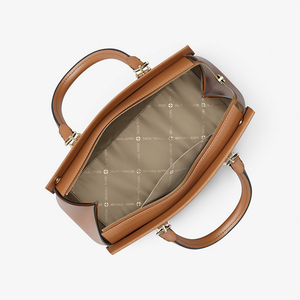 Michael Kors Marilyn Medium Saffiano Leather Satchel Luggage