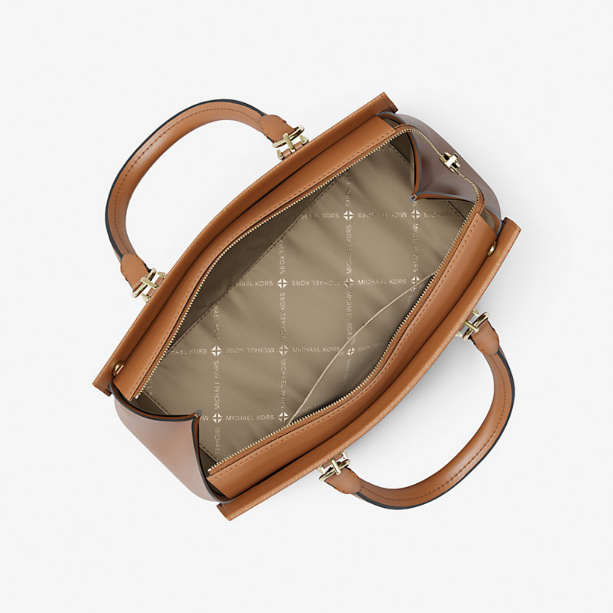 Michael Kors Marilyn Medium Saffiano Leather Satchel Luggage