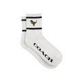 Coach Rexy Quarter Crew Socks White