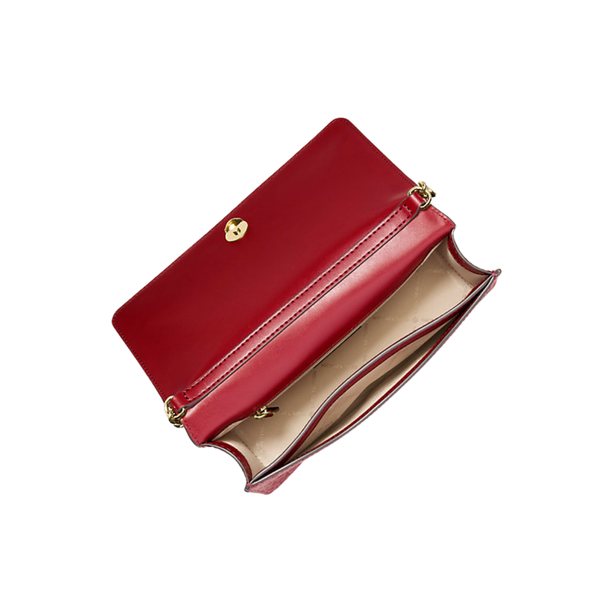 Michael Kors Jet Set Medium Signature Logo Crossbody Bag Cherry