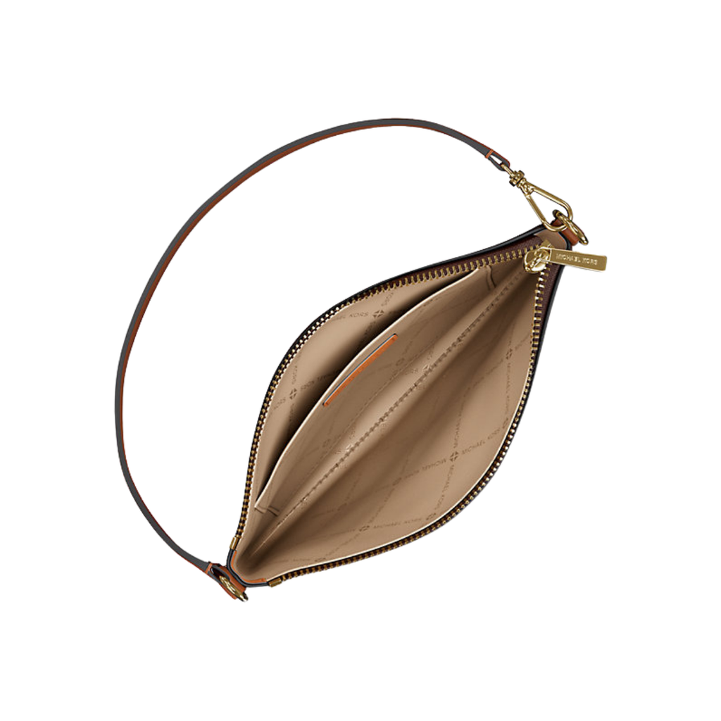 Michael Kors Jet Set Small Signature Logo Convertible Wristlet Brown