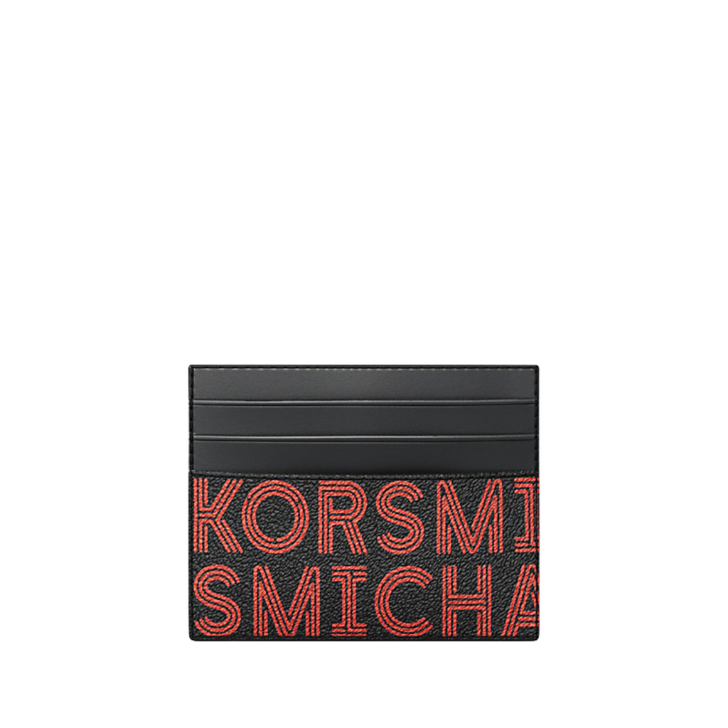 Michael Kors Cooper Graphic Logo Card Case Bright Red