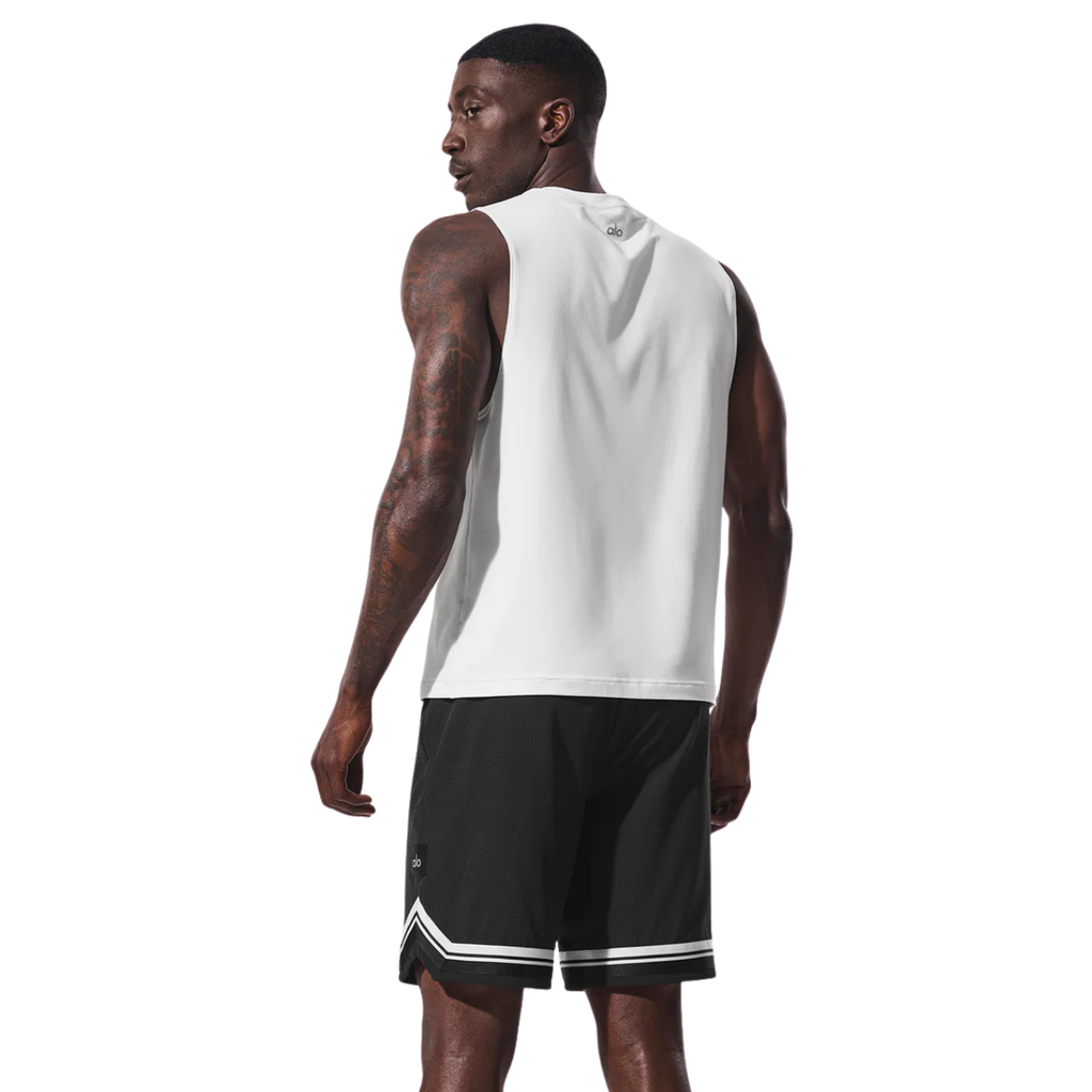 Alo Yoga Conquer Muscle Tank White