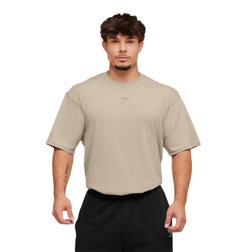 Gymshark Power T-Shirt Mushroom Grey