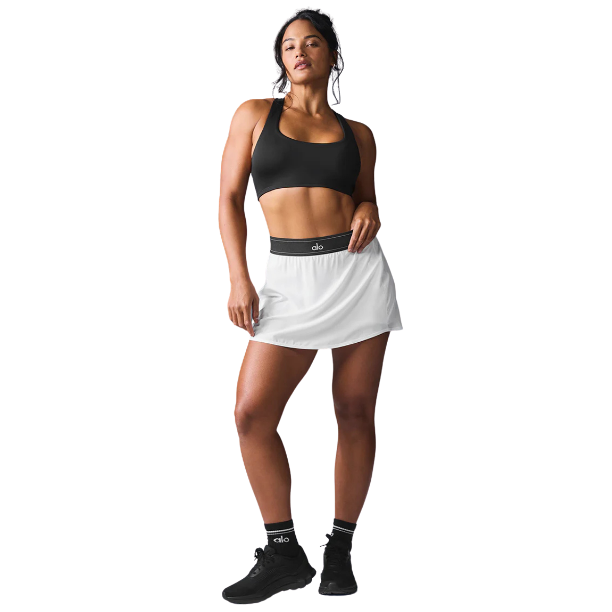 Alo Yoga Women's Match Point Tennis Skirt White