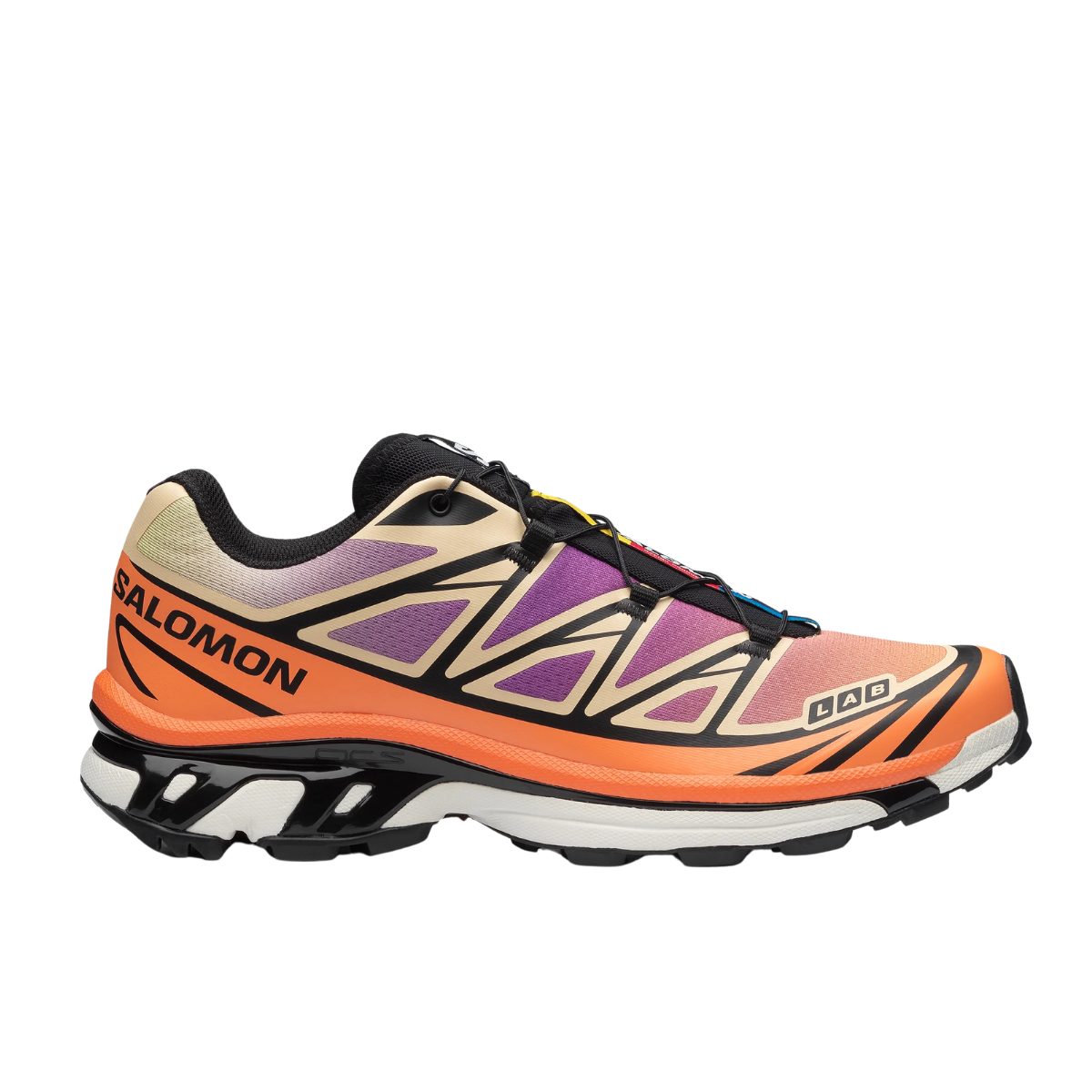 Salomon XT-6 Black Almond Dragon Fire