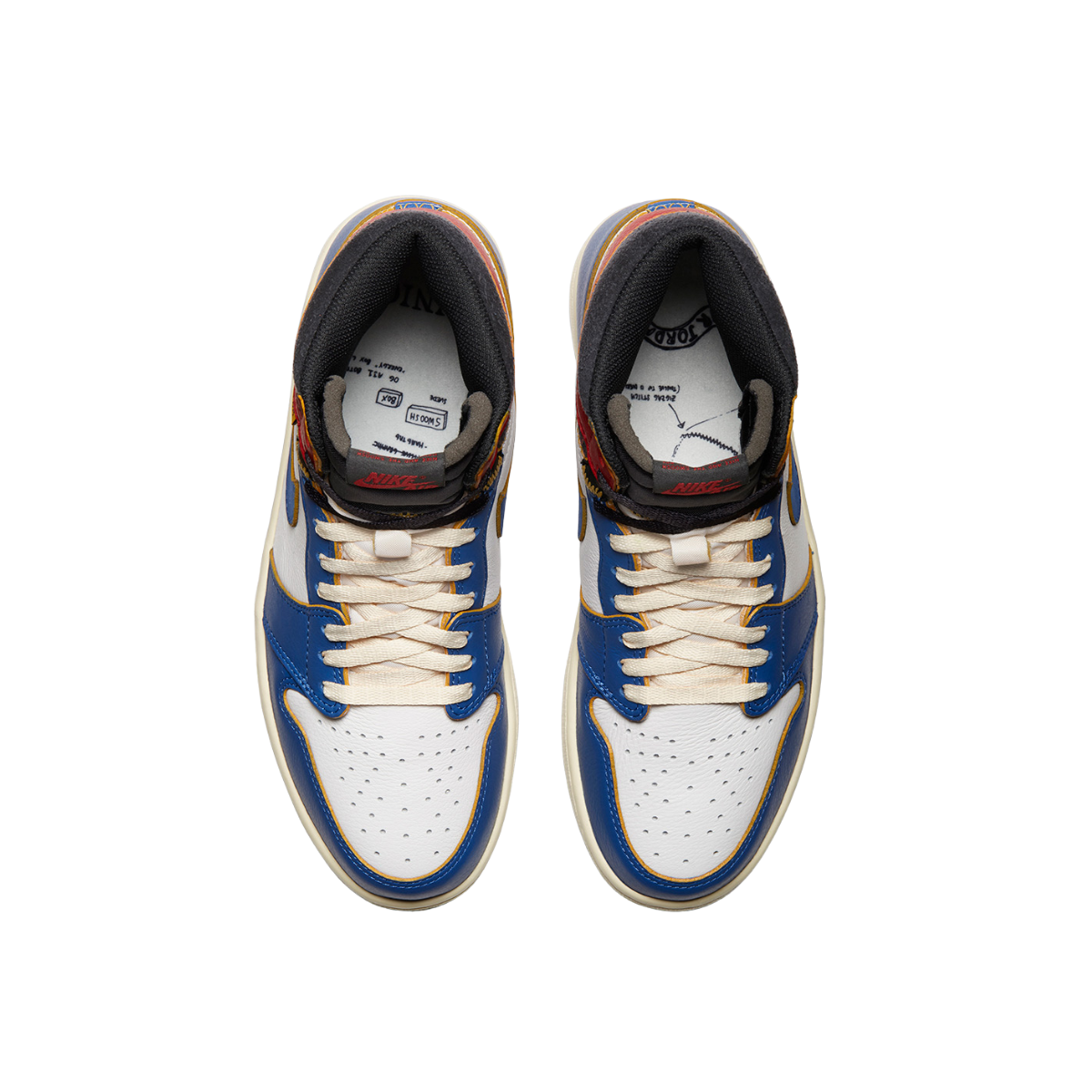 Jordan 1 Retro High OG SP Fragment x Union LA Varsity Red Sport Royal