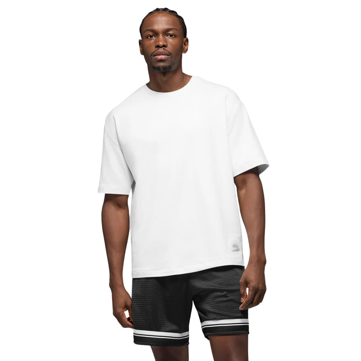 Alo Yoga Double Take Short Sleeve White
