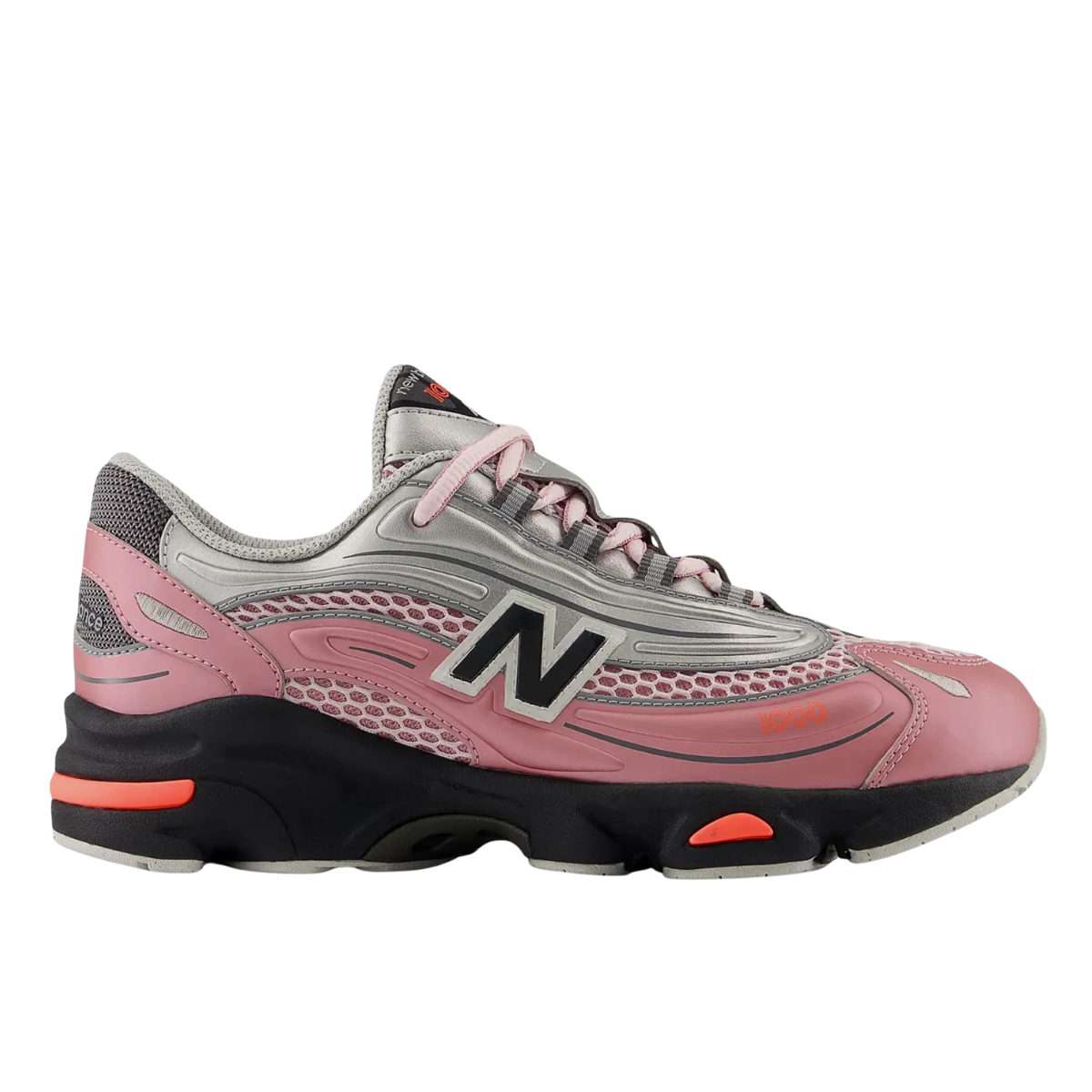 New Balance 1000 Pink Taffy Silver Metallic Urgent Red GS