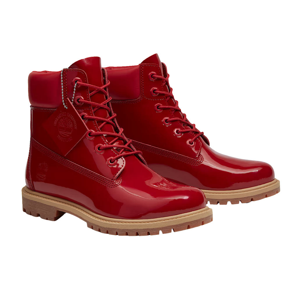 Timberland Patent Leather Premium 6-Inch Waterproof Boot Red (W)
