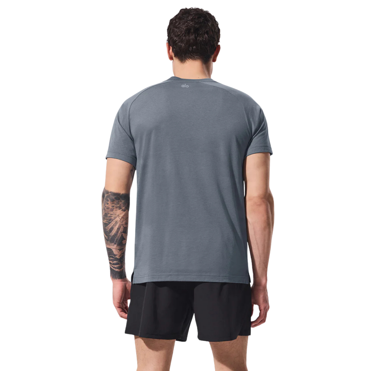 Alo Yoga Triumph Raglan Tee Steel Grey