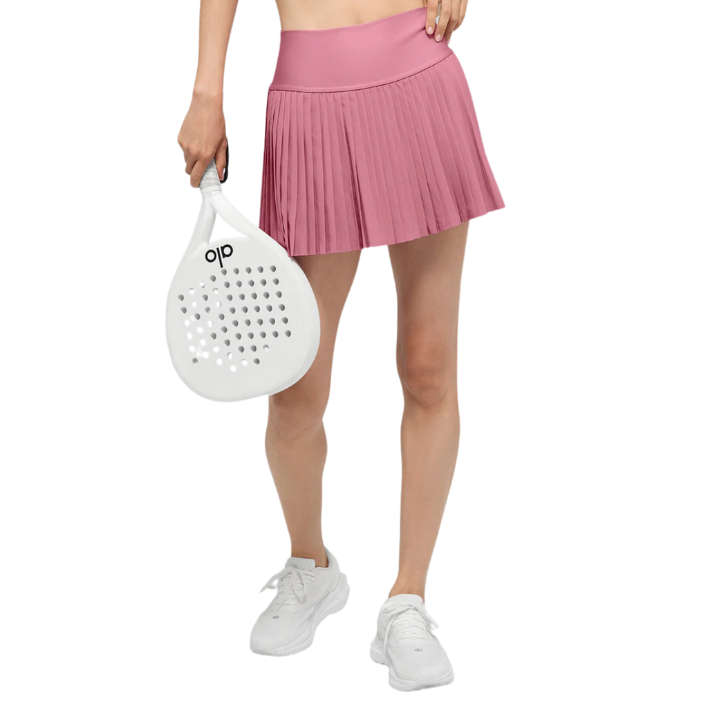 Alo Yoga Women's Grand Slam Tennis Skirt Pink Wild Rose