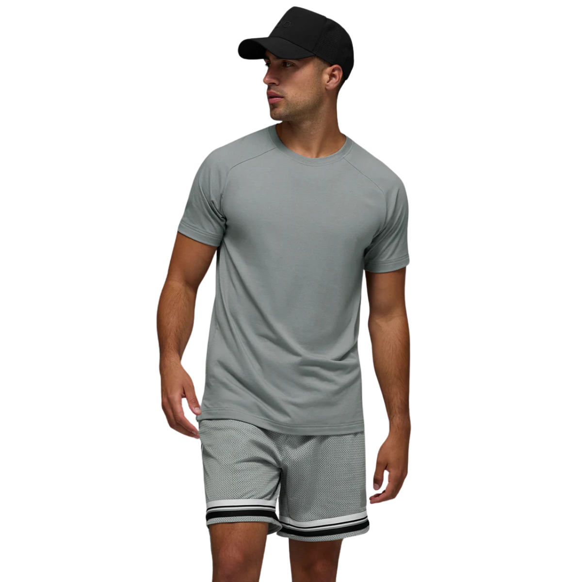 Alo Yoga Triumph Raglan Tee Lunar Grey