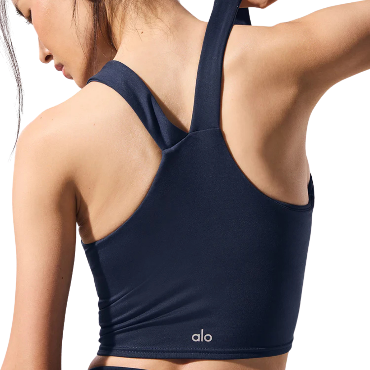 Alo Yoga Women's Airbrush Real Bra Tank Navy