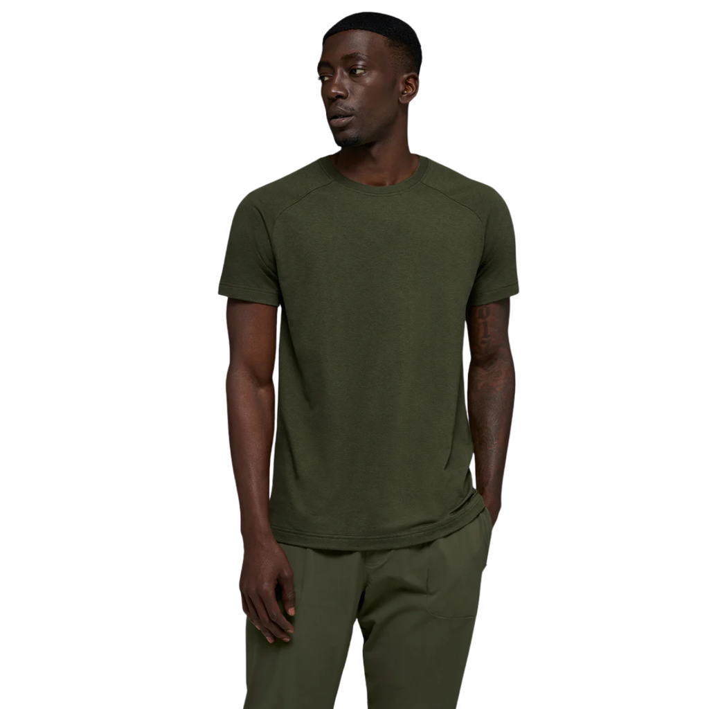 Alo Yoga Triumph Raglan Tee Green Olive