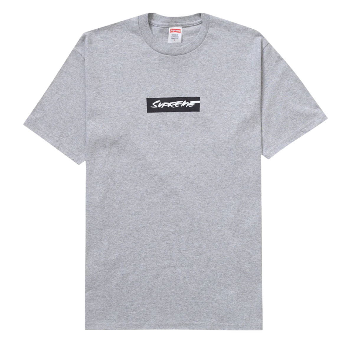 Supreme Futura Box Logo Tee Heather Grey