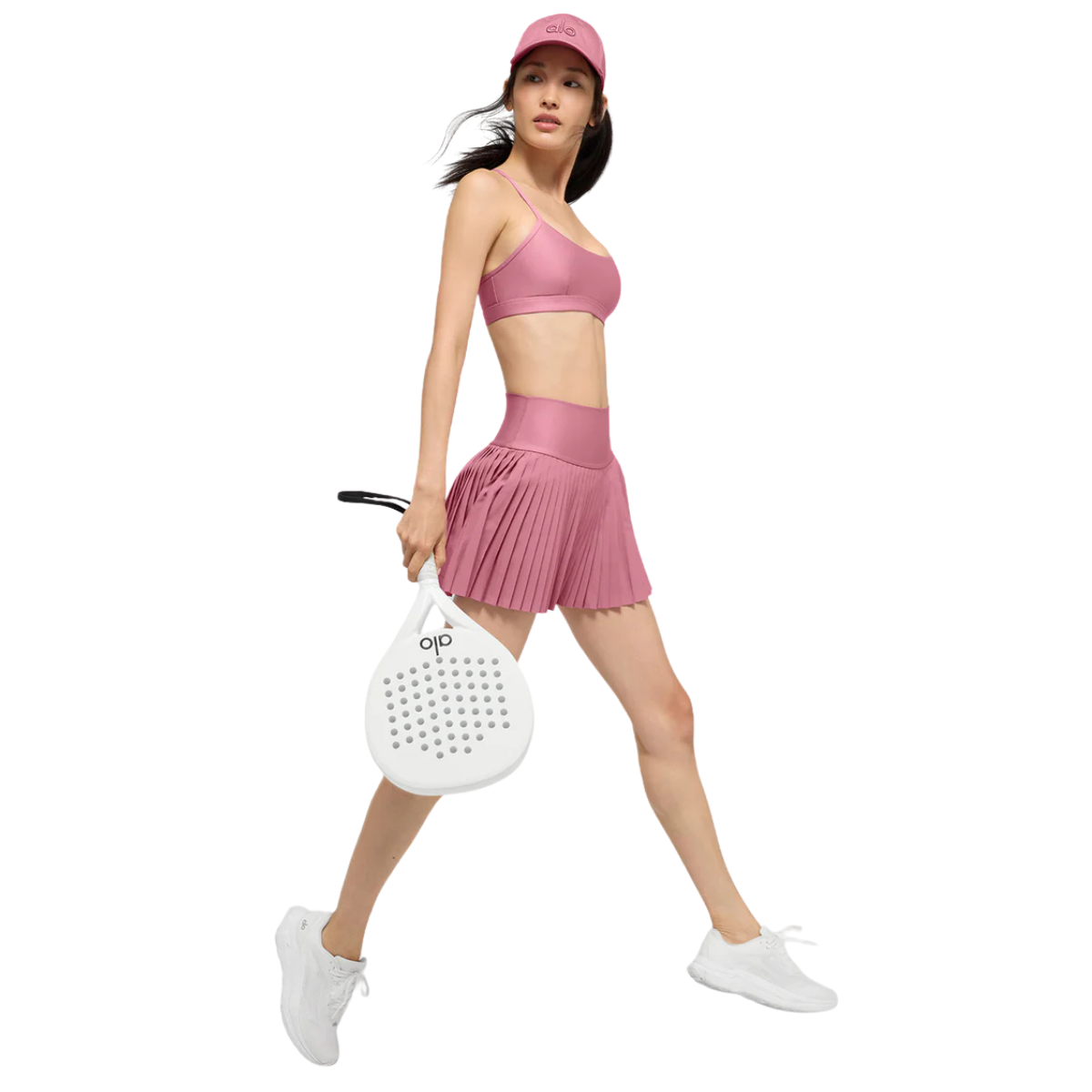 Alo Yoga Women's Grand Slam Tennis Skirt Pink Wild Rose