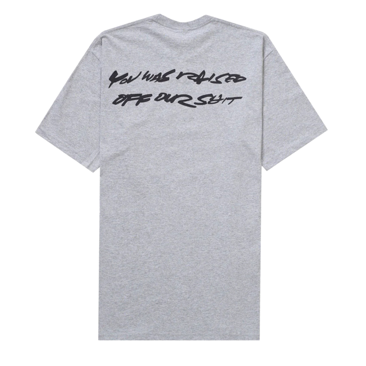 Supreme Futura Box Logo Tee Heather Grey