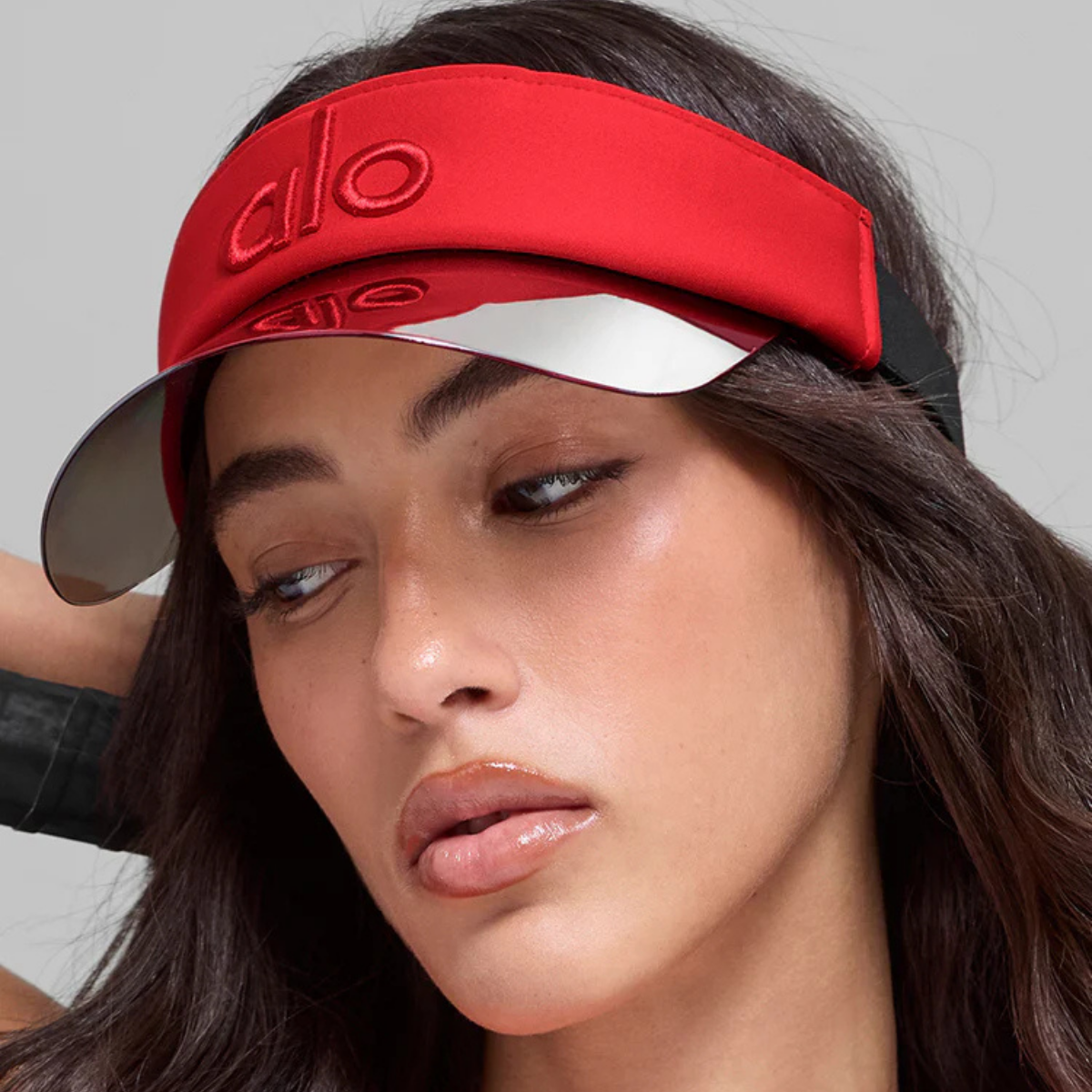 Alo Yoga Airlift Solar Visor Bright Red