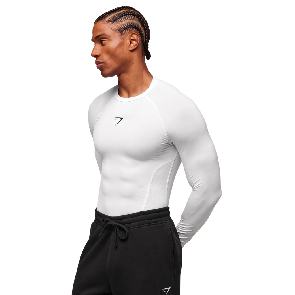 Gymshark Element Baselayer Long Sleeve T-Shirt White