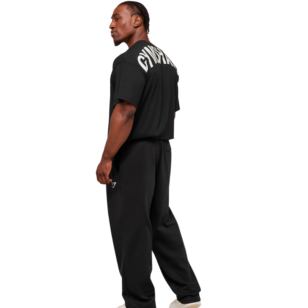 Gymshark Power T-Shirt Black Oat White