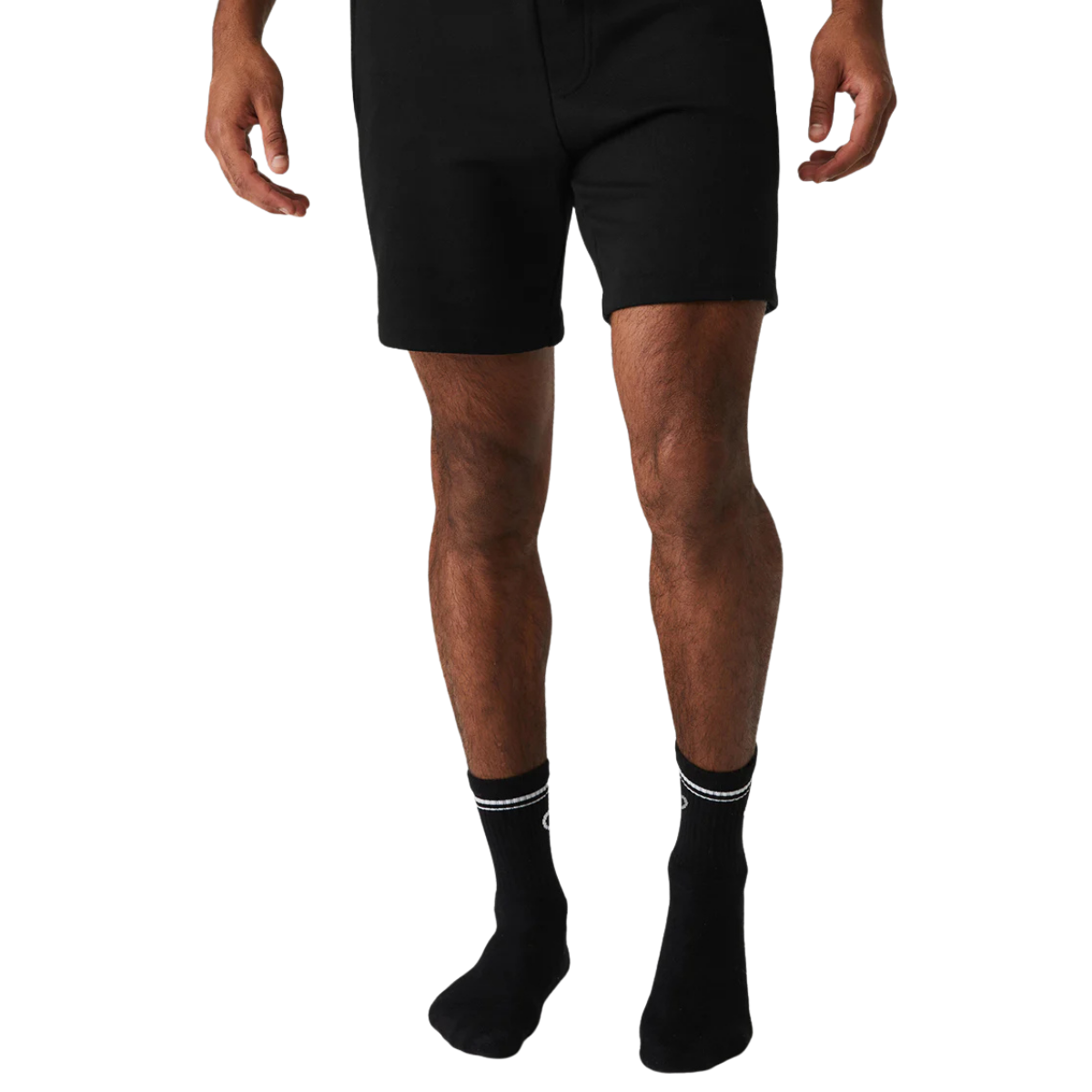 Alo Yoga Unisex Half-Crew Throwback Sock Black White