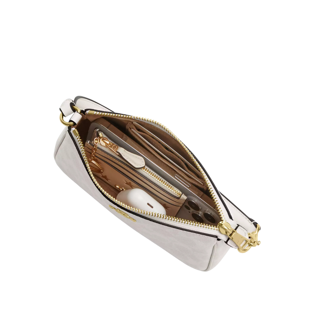 Coach Nolita 19 In Signature Canvas Gold White Chalk