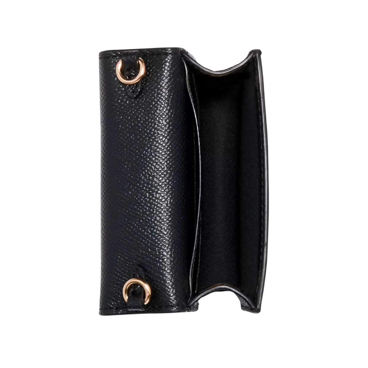 Coach Mini Wallet On A Chain Gold Black