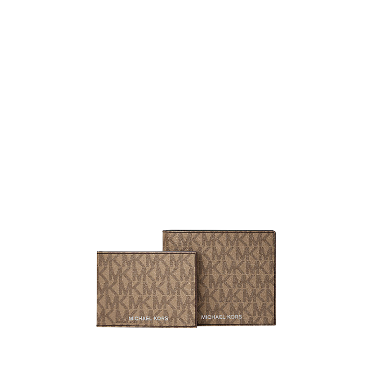 Michael Kors Cooper Logo Billfold Wallet With Passcase Camel