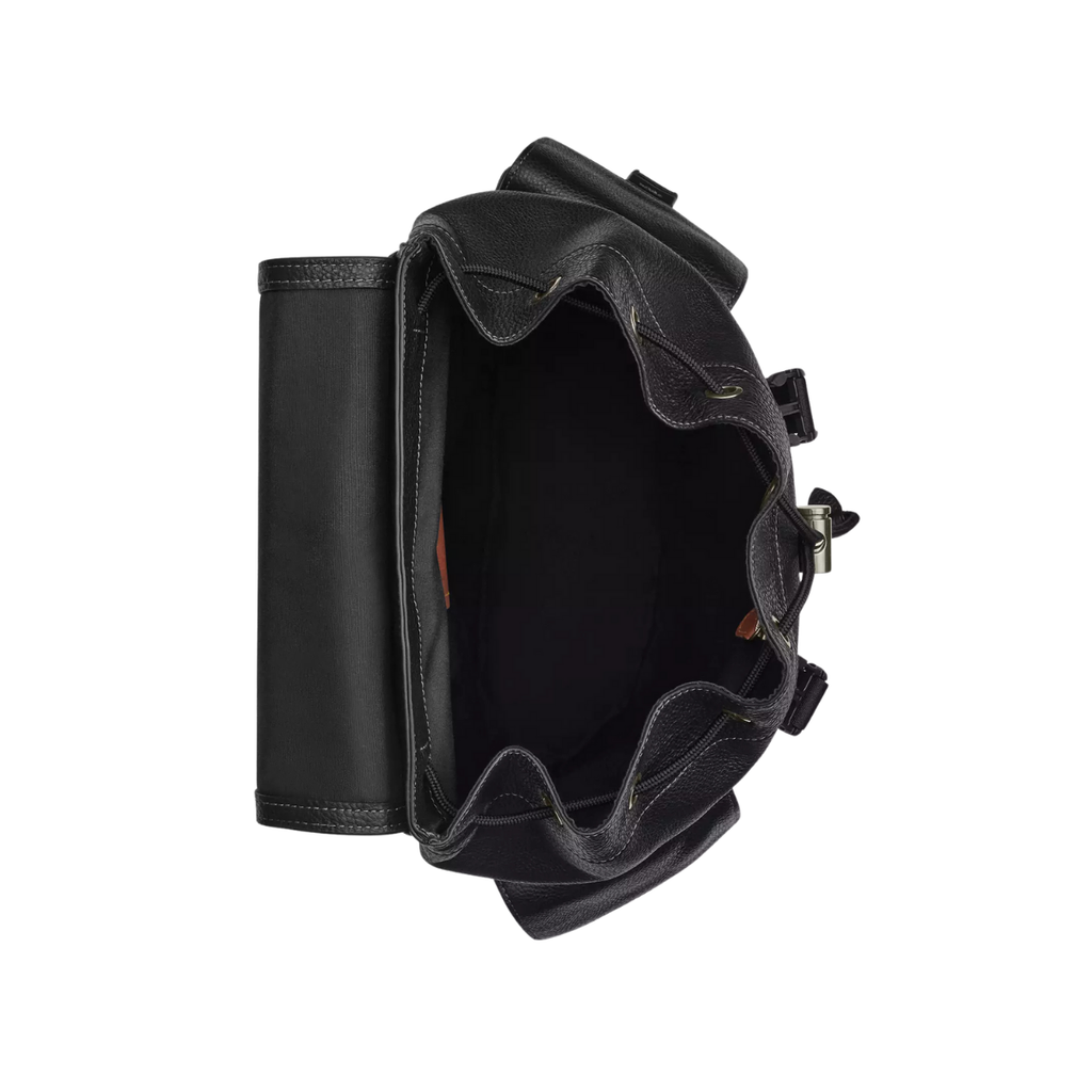 Coach Clark Backpack Pebbled Leather Gunmetal Black