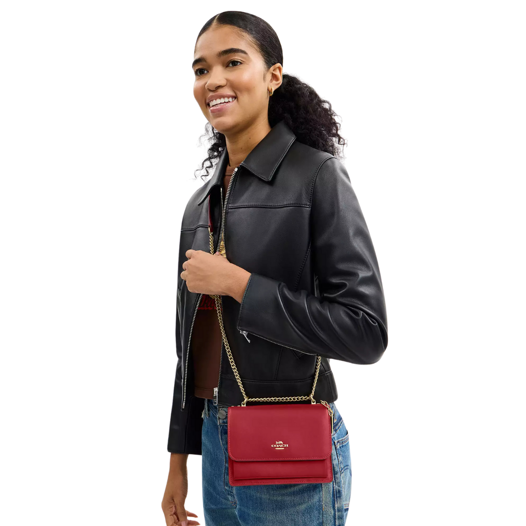 Coach Mini Klare Crossbody Bag Gold True Red