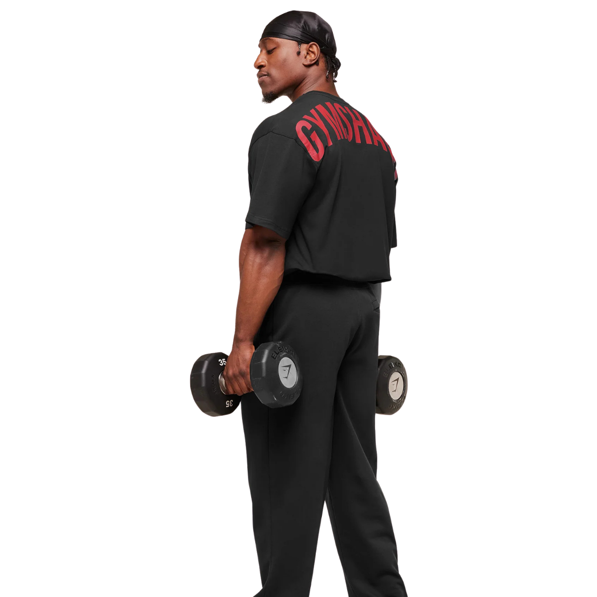 Gymshark Power T-Shirt Black Conditioning Red