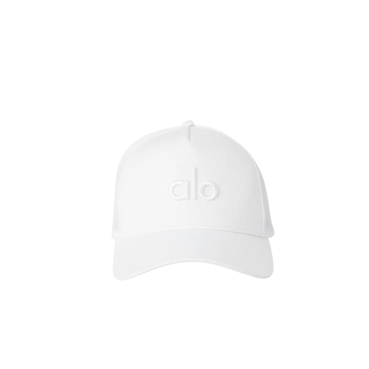 Alo Yoga District Trucker Hat White-White