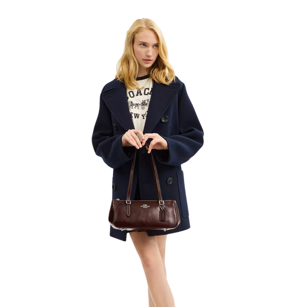 Coach Asher Shoulder Bag Silver Maple