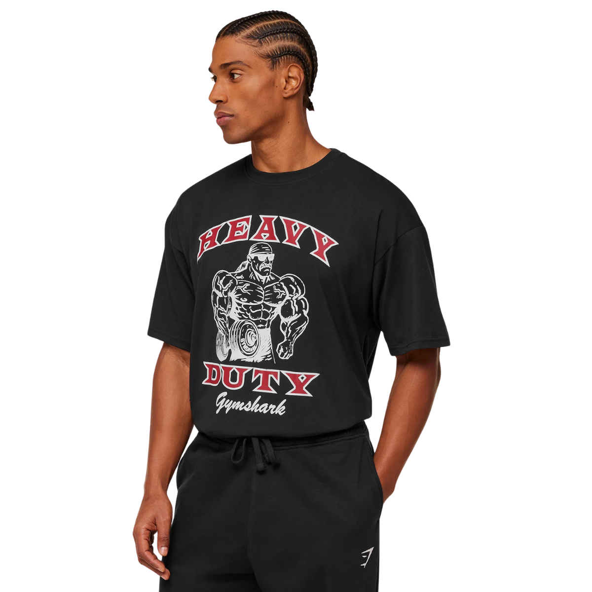 Gymshark Heavy Duty Bro Graphic T-Shirt GS Black