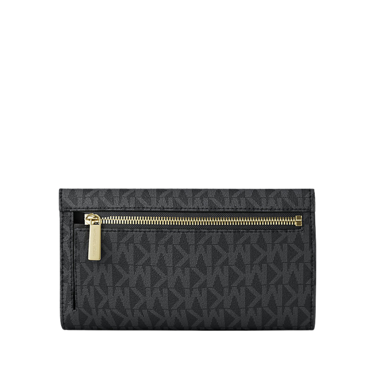 Michael Kors Jet Set Large Logo Trifold Wallet Black