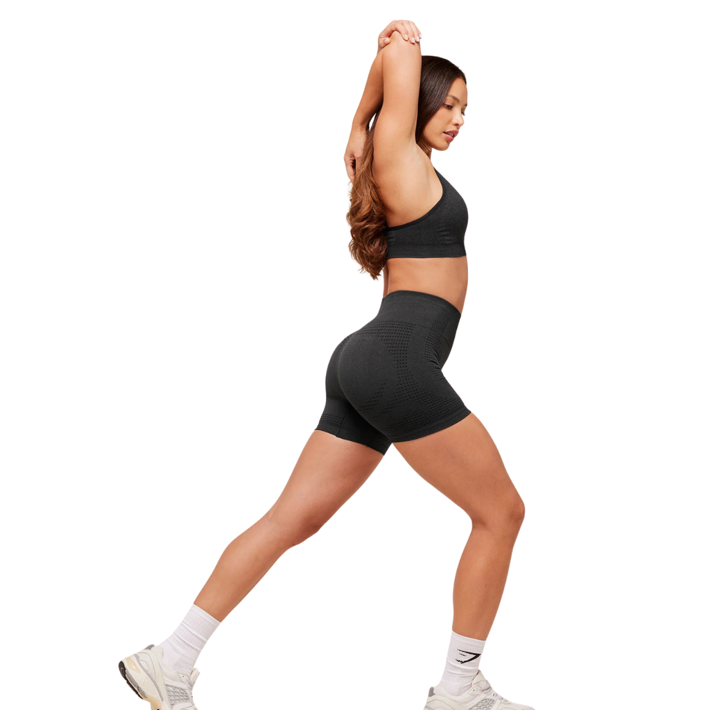 Women's Gymshark Vital Shorts Black Marl