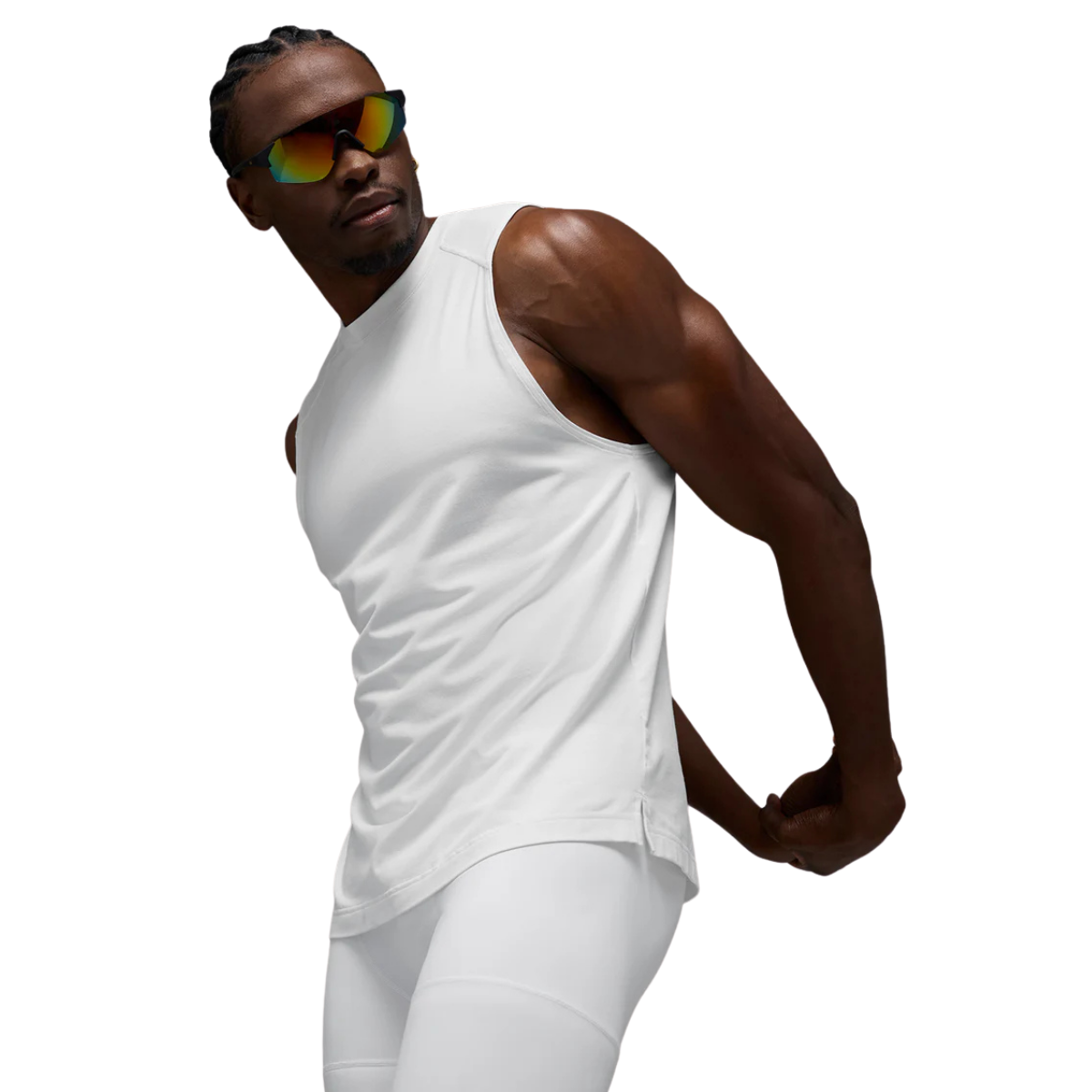 Alo Yoga Vapor Muscle Tank White