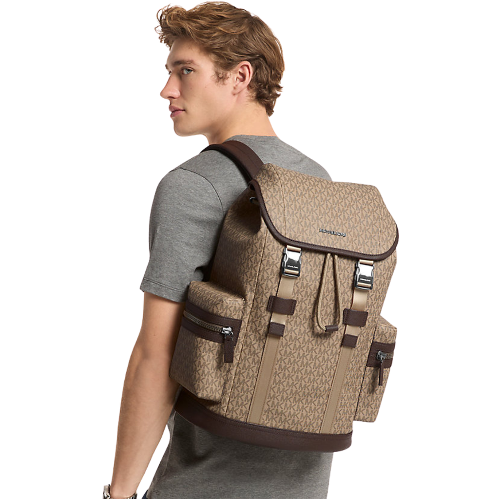 Michael Kors Cooper Logo Backpack Camel