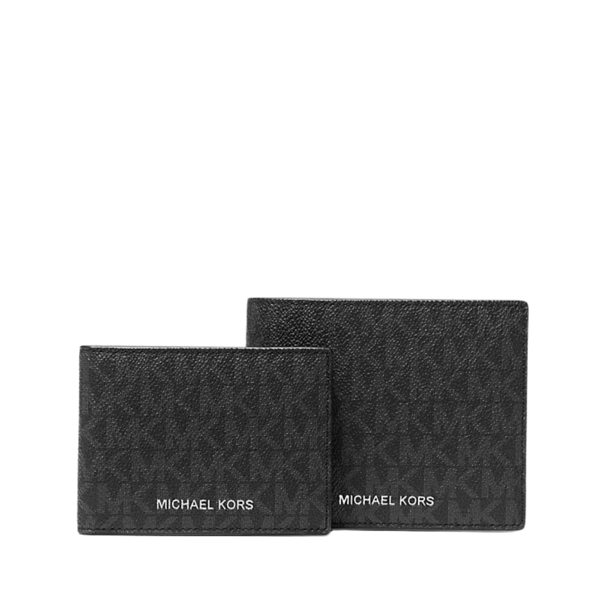 Michael Kors Cooper Logo Billfold Wallet With Passcase Black