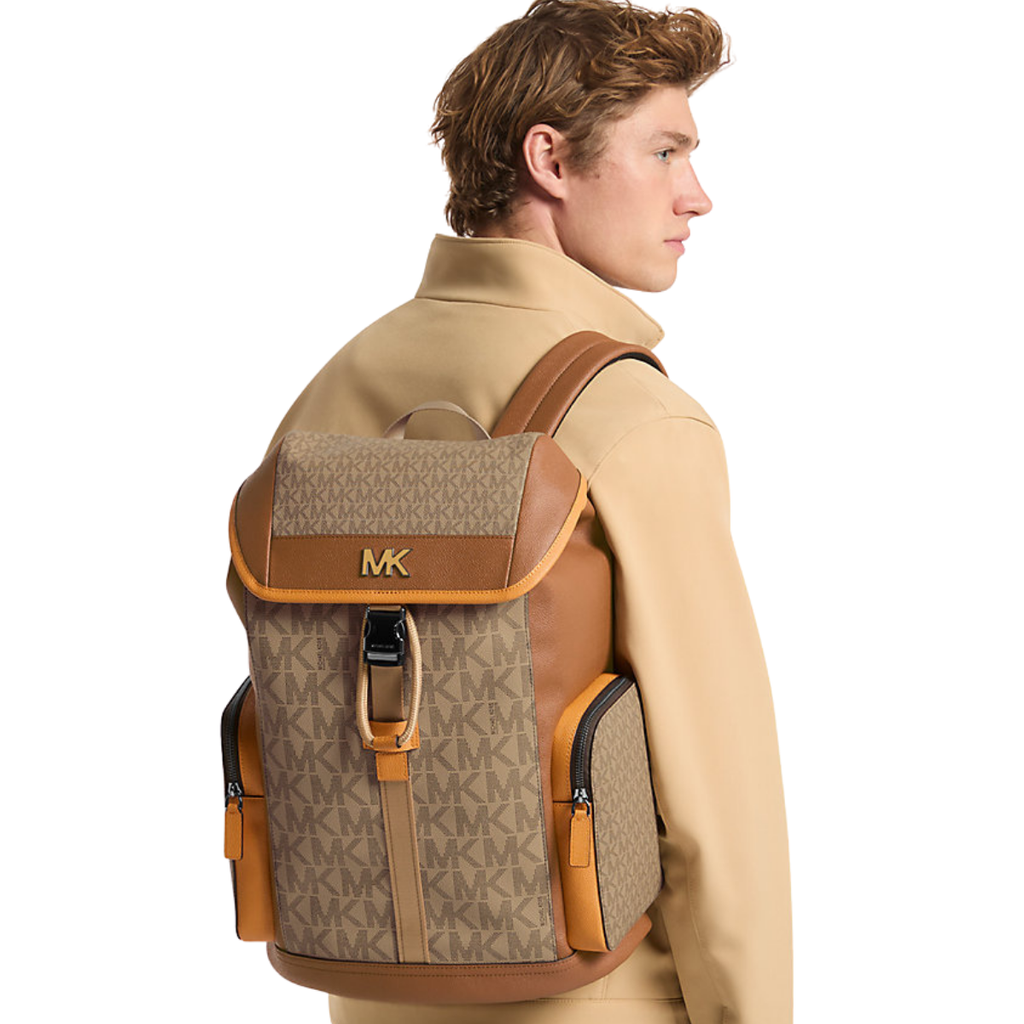 Michael Kors Cooper Medium Signature Logo City Backpack Cml Rorg Mul