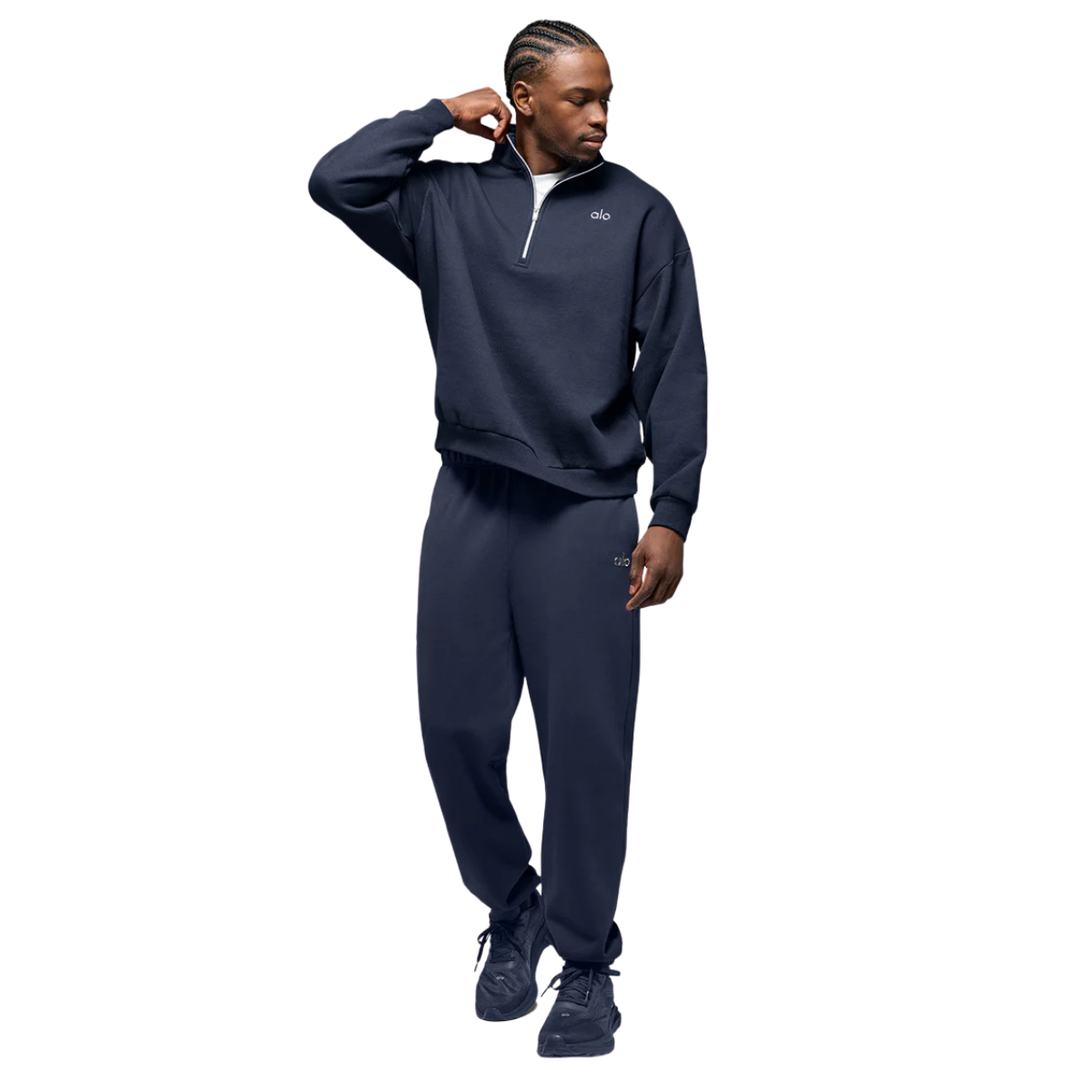 Alo Yoga Accolade 1/4 Zip Pullover Navy