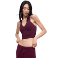 Alo Yoga Women's Airbrush Real Bra Tank Burgundy